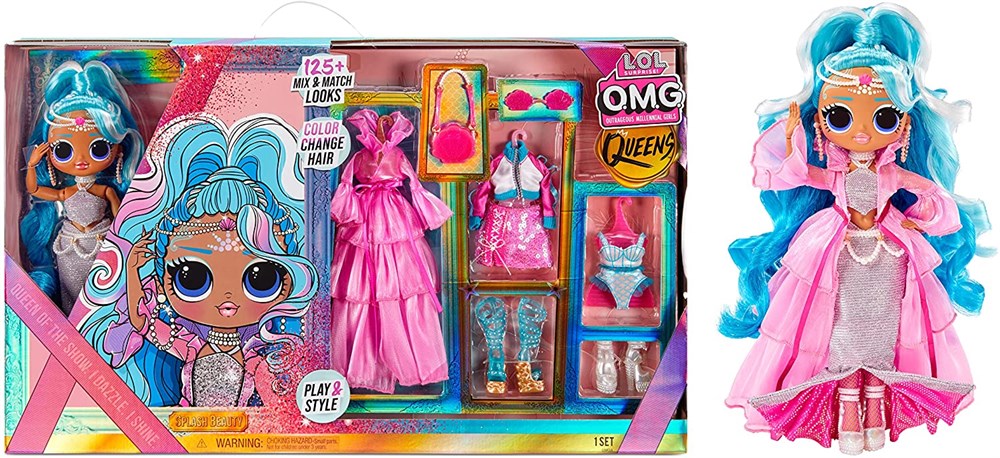 Купить кукла L.O.L. Surprise OMG QUEENS SPLASH BEAUTY королева и 125 модных образов 579939, цены на Мегамаркет | Артикул: 600008687958