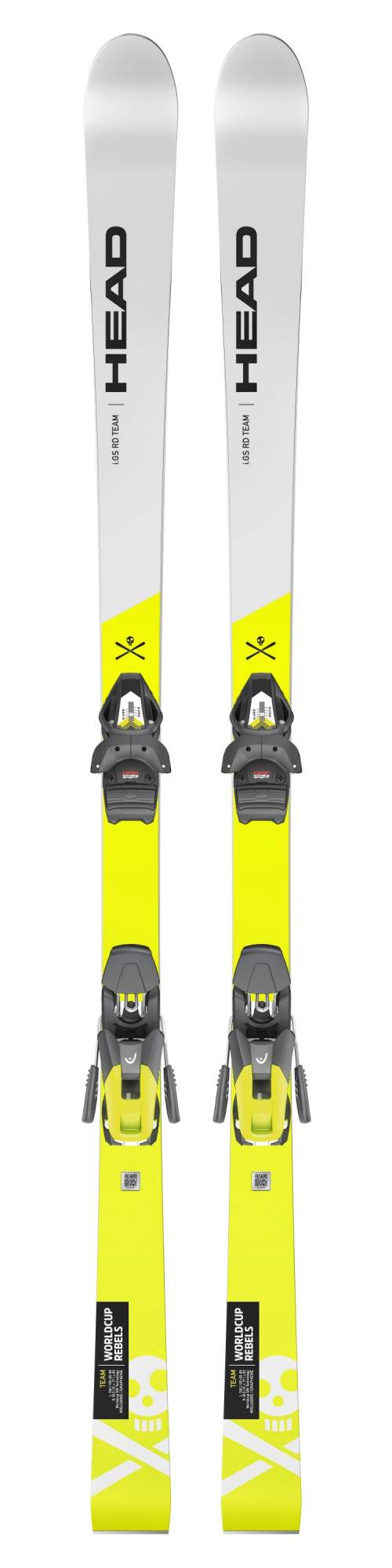 Горные лыжи Head Wc Rebels Igs Rd Team Sw Rp Wcr T+Gw Ca Brake 85 2022 neon yellow, 145 см
