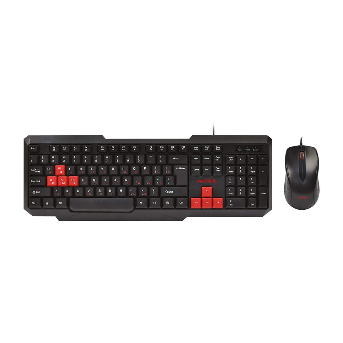 Комплект клавиатура и мышь SmartBuy ONE Black/Red (SBC-230346-KR) - купить в CENAM.NET (Москва), цена на Мегамаркет