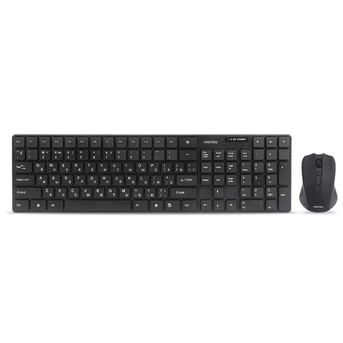 Комплект клавиатура и мышь SmartBuy ONE 229352AG Black (SBC-229352AG-K) - купить в Видеолайн, цена на Мегамаркет