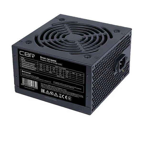 Блок питания CBR PSU-ATX500-12EC 500W, купить в Москве, цены в интернет-магазинах на Мегамаркет