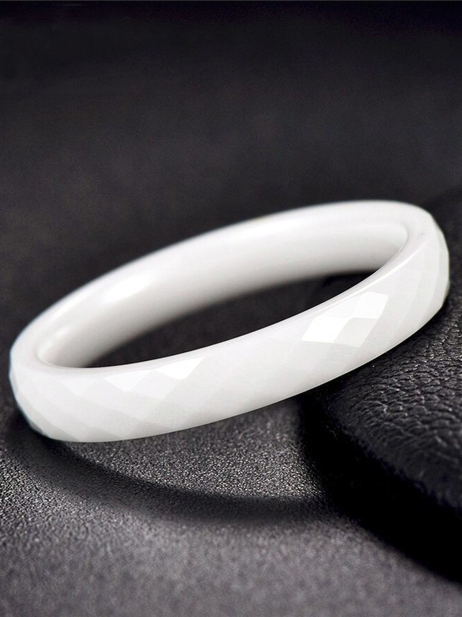 Керамическое кольцо женское мужское белое парное, керамика - купить вМоскве, цены на Мегамаркет