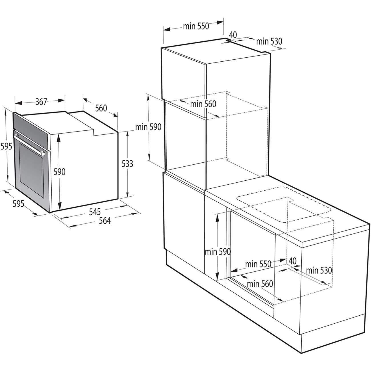 Духовой шкаф gorenje bsa6737e15x