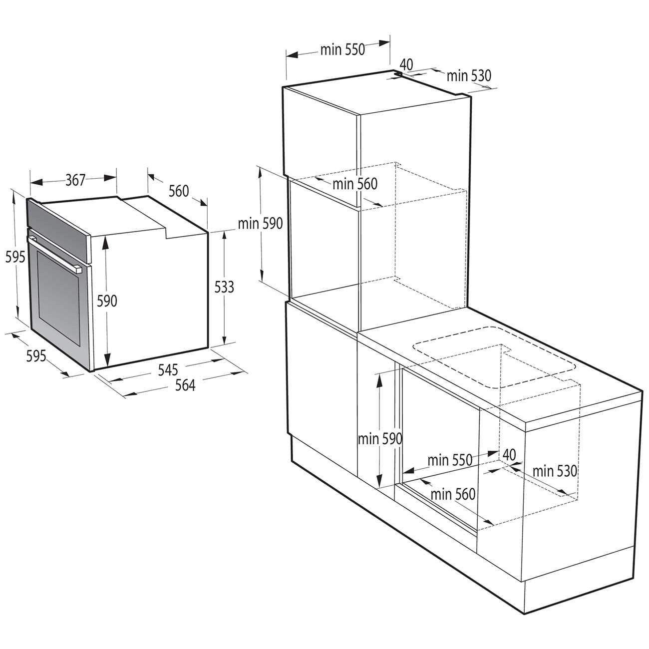 Духовой шкаф gorenje bo6737e02x