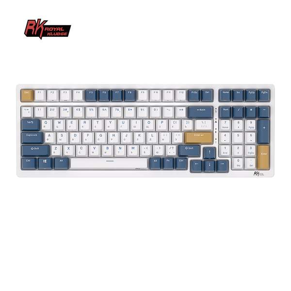 Беспроводная клавиатура Royal Kludge RK98 синий (6935280822919) - купить в MICS Distribution, цена на Мегамаркет