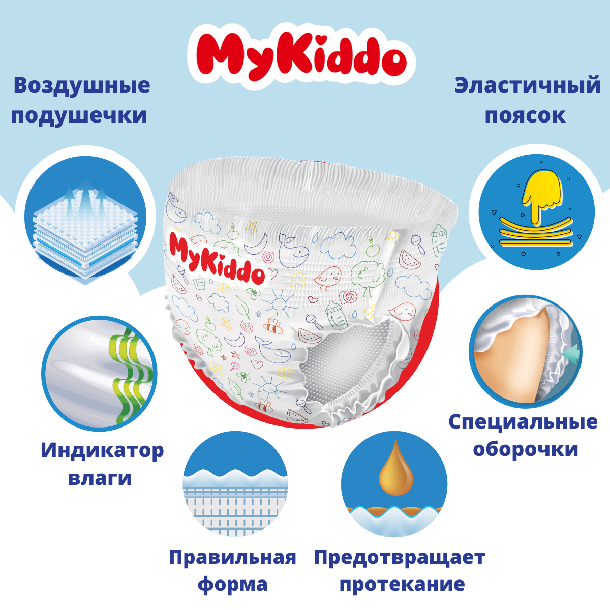 Подгузники mykiddo. Mykiddo подгузники упаковка.