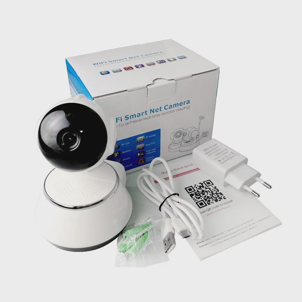 IP-камера NoBrand WIFI Smart Camera V380 Pro white (WIFI Smart Camera V380  Pro White) - купить в Москве, цены на Мегамаркет | 600006194184