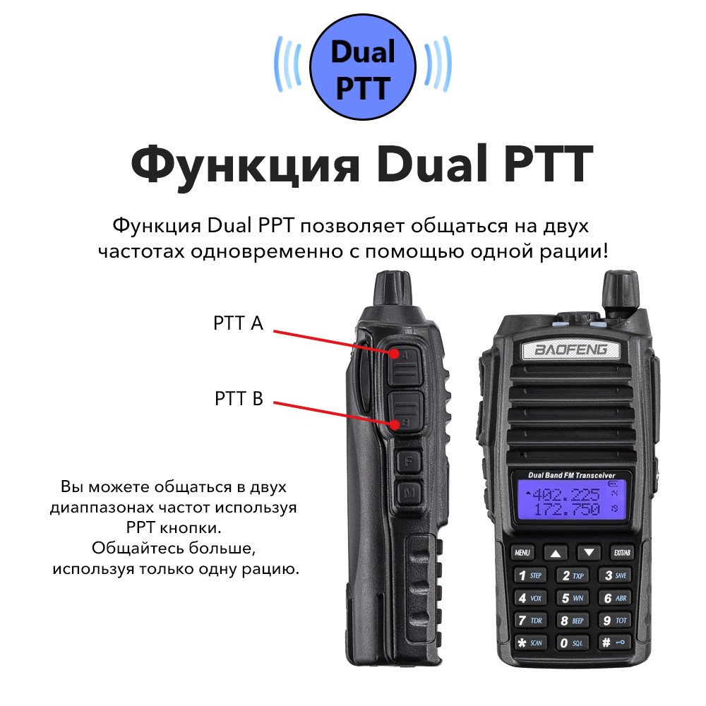 Портативная радиостанция Baofeng UV-82 черный, 5 шт. – купить в Москве,  цены в интернет-магазинах на Мегамаркет