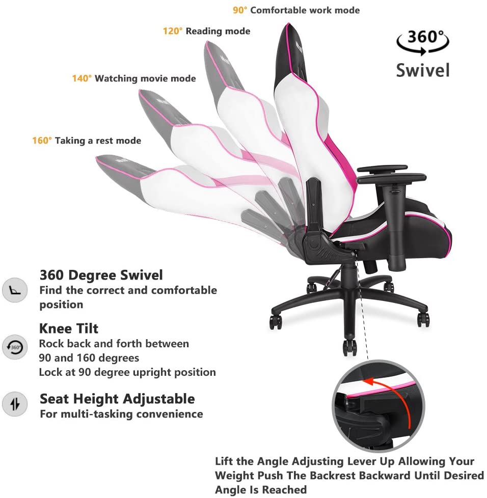 Игровое кресло AndaSeat Viper (Black/Pink/White)