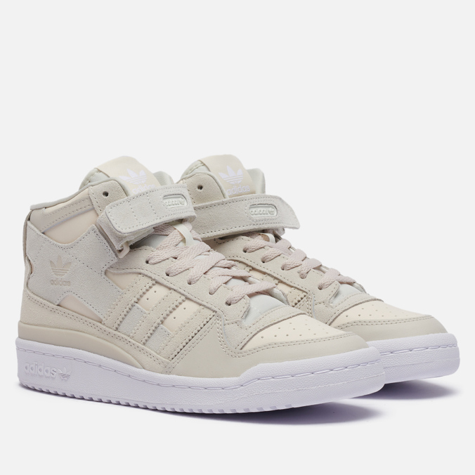 Кроссовки женские Adidas Forum Mid бежевые 36 EU