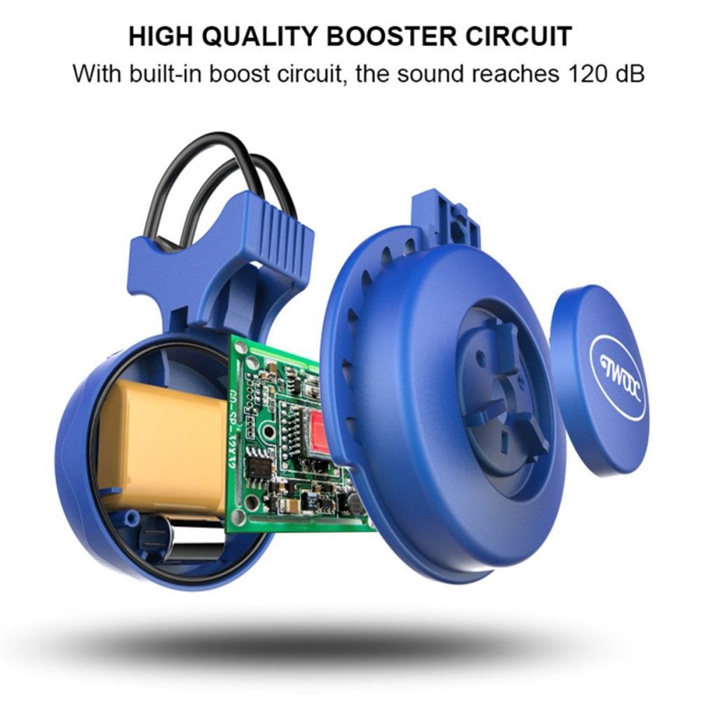 Звонок для велосипеда TWOOC зарядка USB, 120 дБ, 3 режима - купить в  Москве, цены на Мегамаркет