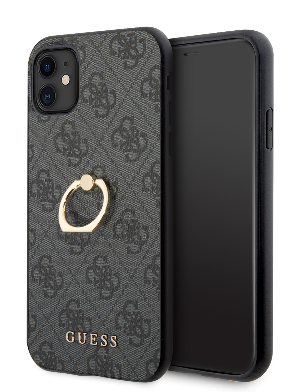 Чехол Guess для iPhone 11 с кольцом Grey, купить в Москве, цены в  интернет-магазинах на Мегамаркет