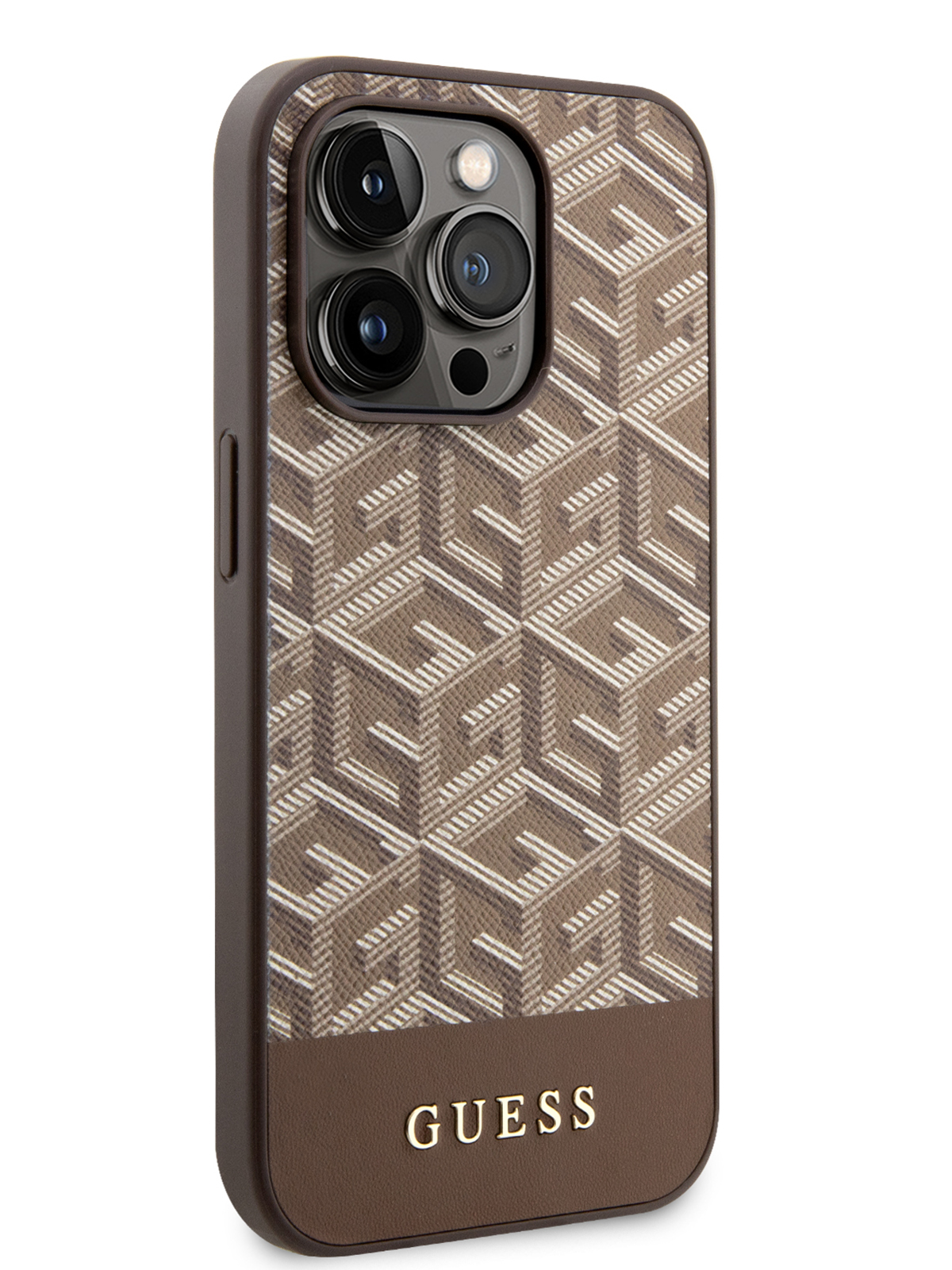 Чехол Guess для iPhone 13 Pro с MagSafe CUBE, Brown, купить в Москве, цены  в интернет-магазинах на Мегамаркет