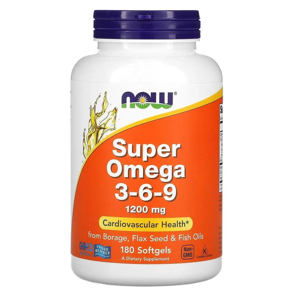 Omega 3-6-9 NOW Super 180 капс. - купить в интернет-магазинах, цены на Мегамаркет | жирные кислоты