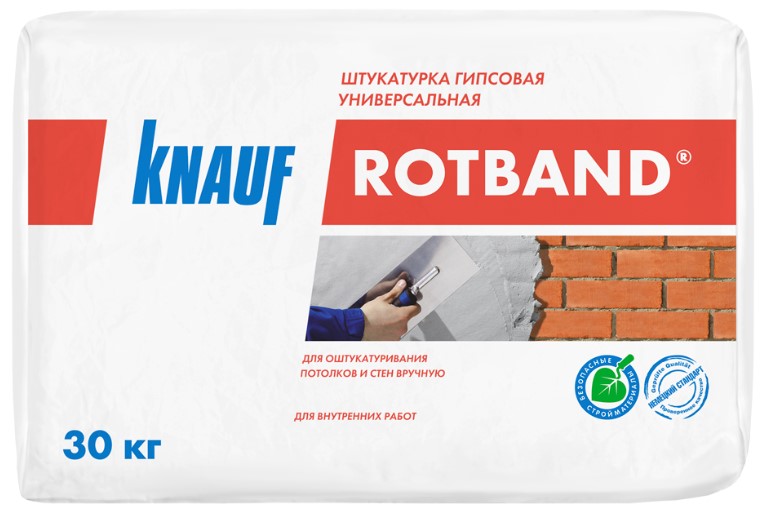 Штукатурка гипсовая KNAUF Ротбанд 30кг - купить в Москве, цены на Мегамаркет | 600017565446