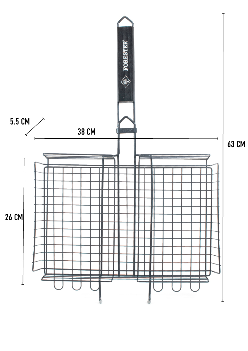 Решетка для шашлыка Forester BQ-NS03 26 х 38 см - отзывы покупателей на  Мегамаркет | 100013238140