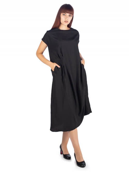 Повседневное платье женское Westfalika MA20-M3020-0-1 черное 52 RU