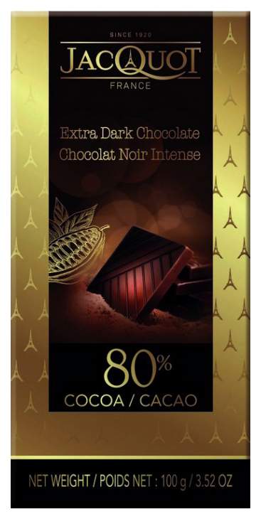 Шоколад Jacquot Горький 80% 100г