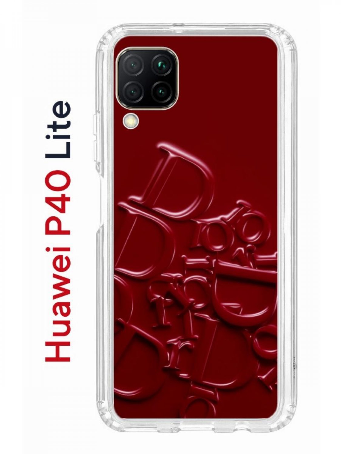 Чехол на Huawei P40 Lite с принтом Kruche Print Dior, противоударный бампер  - характеристики и описание на Мегамаркет | 600012323544