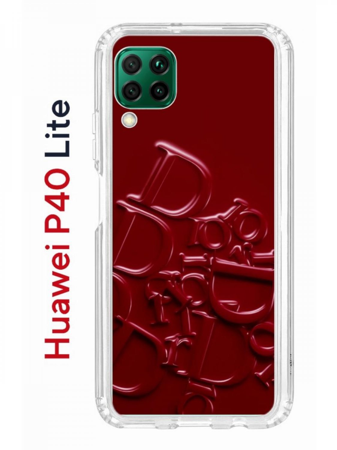 Чехол на Huawei P40 Lite с принтом Kruche Print Dior, противоударный бампер  - характеристики и описание на Мегамаркет | 600012323544