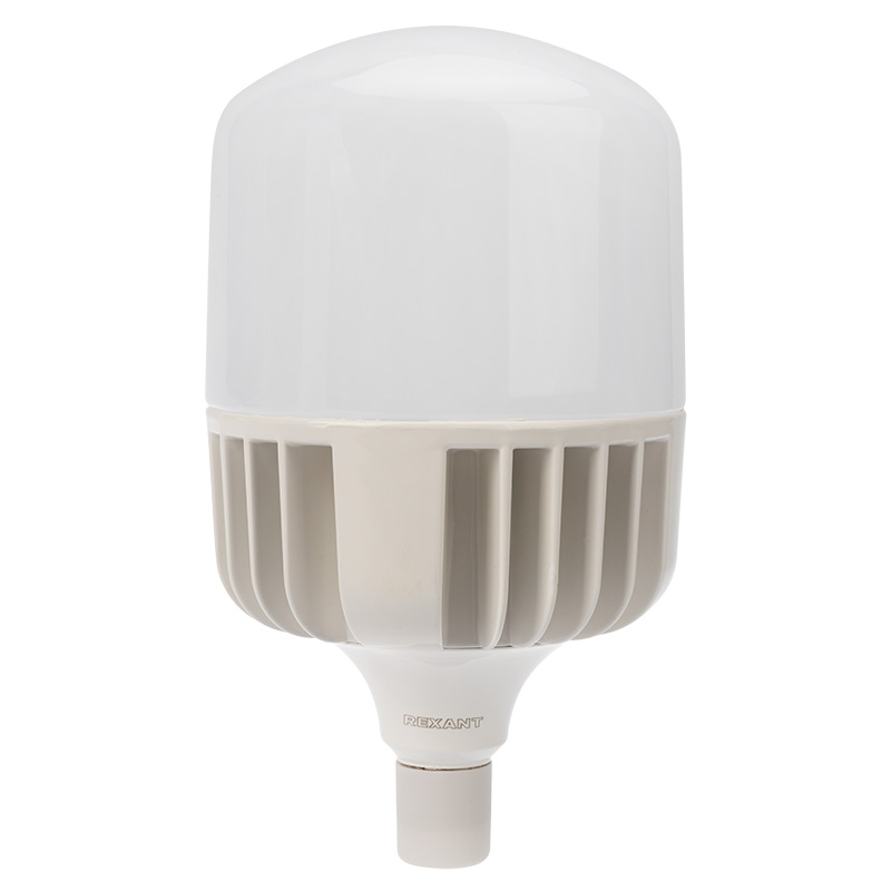 Лампа светодиодная высокомощная Rexant, E27, с переходником на E40, 100 Вт, 4000 К