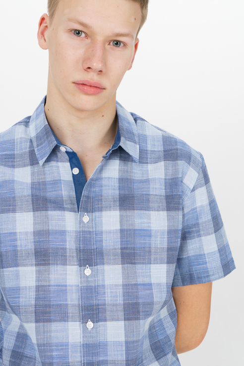 Рубашка мужская Tom Farr T M7021.31 (804-1-coll) голубая 52