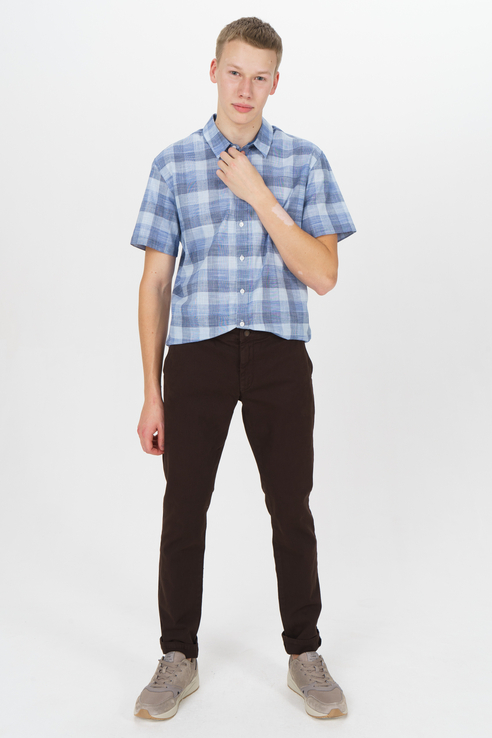 Рубашка мужская Tom Farr T M7021.31 (804-1-coll) голубая 46