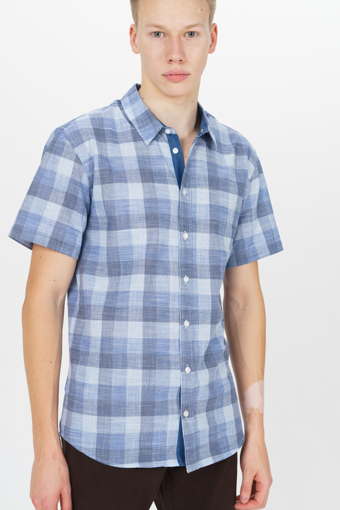 Рубашка мужская Tom Farr T M7021.31 (804-1-coll) голубая 50
