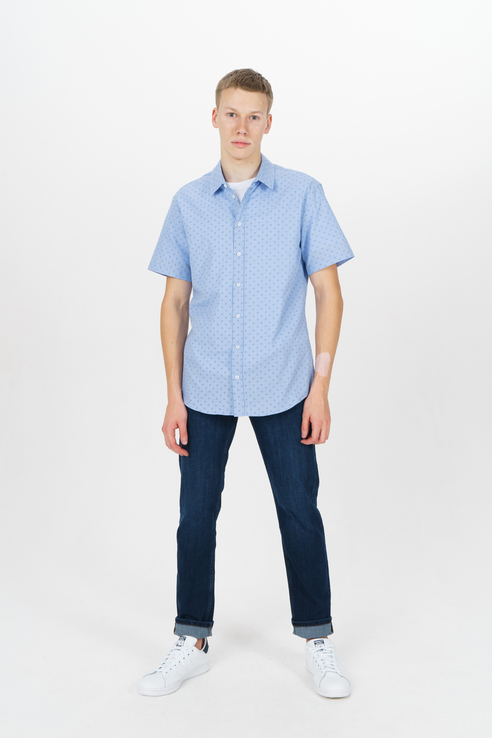Рубашка мужская Tom Farr T M7014.33 (804-1-coll) голубая 46