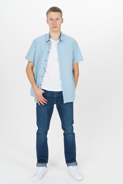 Рубашка мужская Tom Farr T M7006.33 (803-2-coll) голубая 48