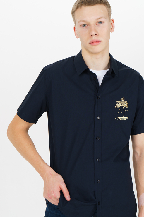 Рубашка мужская Tom Farr T M7005.67 (804-1-coll) синяя 52
