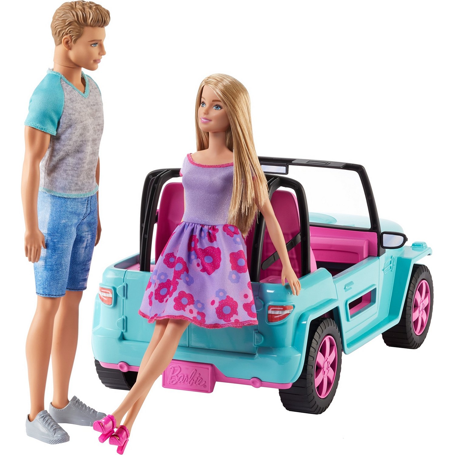 Игровой набор Barbie Семья Барби и Кен на машине GHT35 – купить в Москве,  цены в интернет-магазинах на Мегамаркет