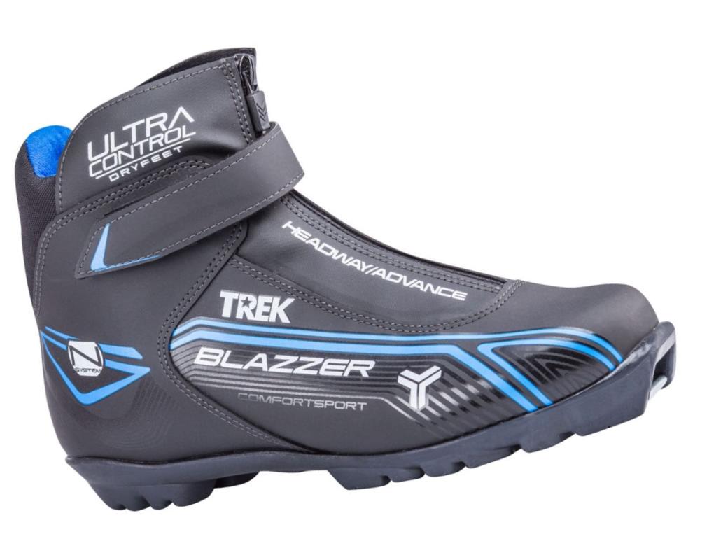 Ботинки лыжные NNN TREK BlazzerControl3 черный/лого синий RU37/EU38/CM23,5