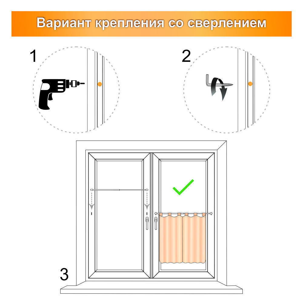 карниз для штор кафе пластиковый