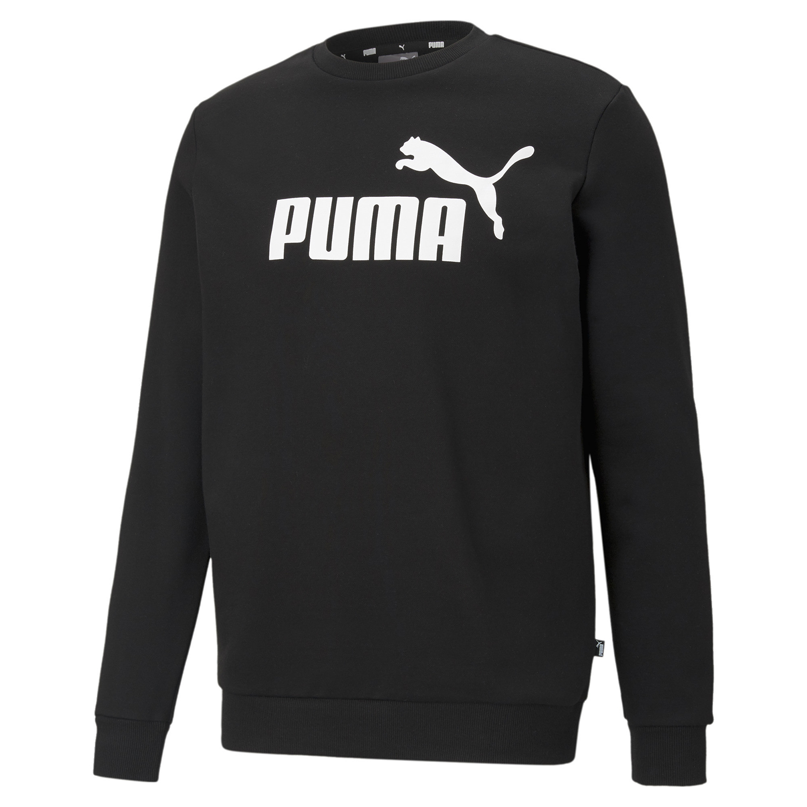 Свитшот мужской PUMA Ess Big Logo Crew Fl черный XL
