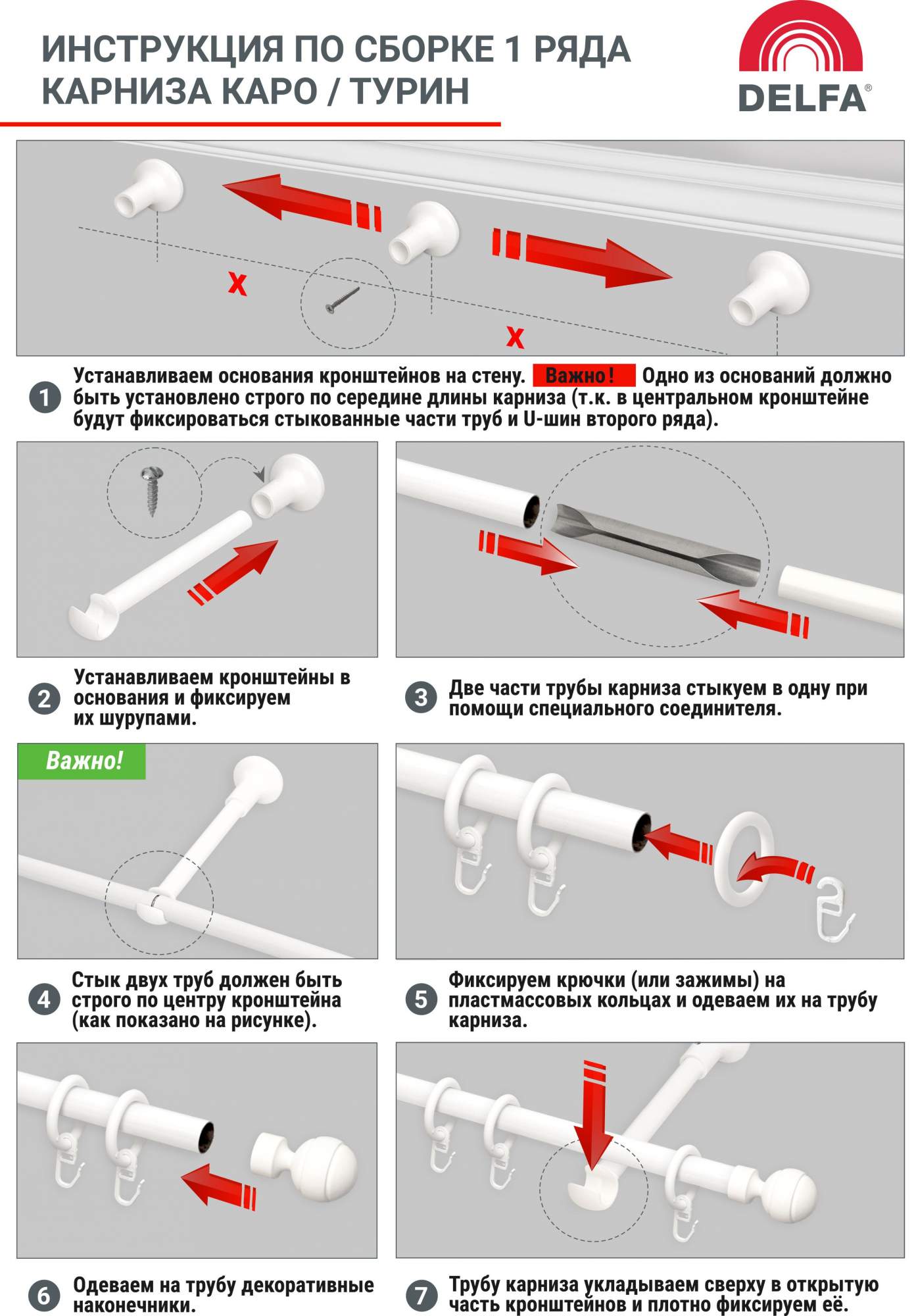 Сборка карниза legrand