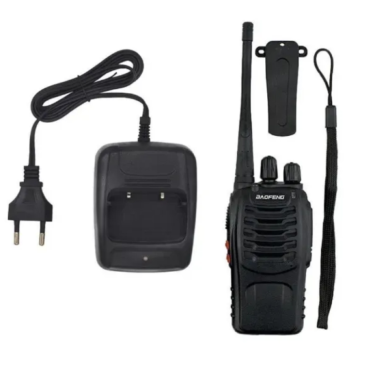 Портативная радиостанция Baofeng BF-888s Черная Комплект 2 шт. Радиус 7 ...