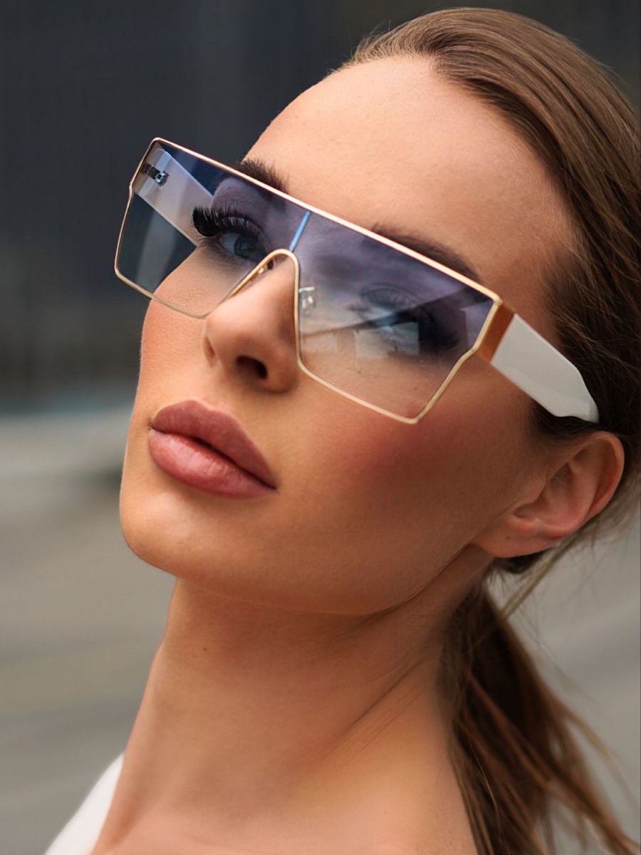 Солнцезащитные очки женские 10 out of 10 sunglass08 синие – купить в Москве, цены в интернет-магазинах на Мегамаркет