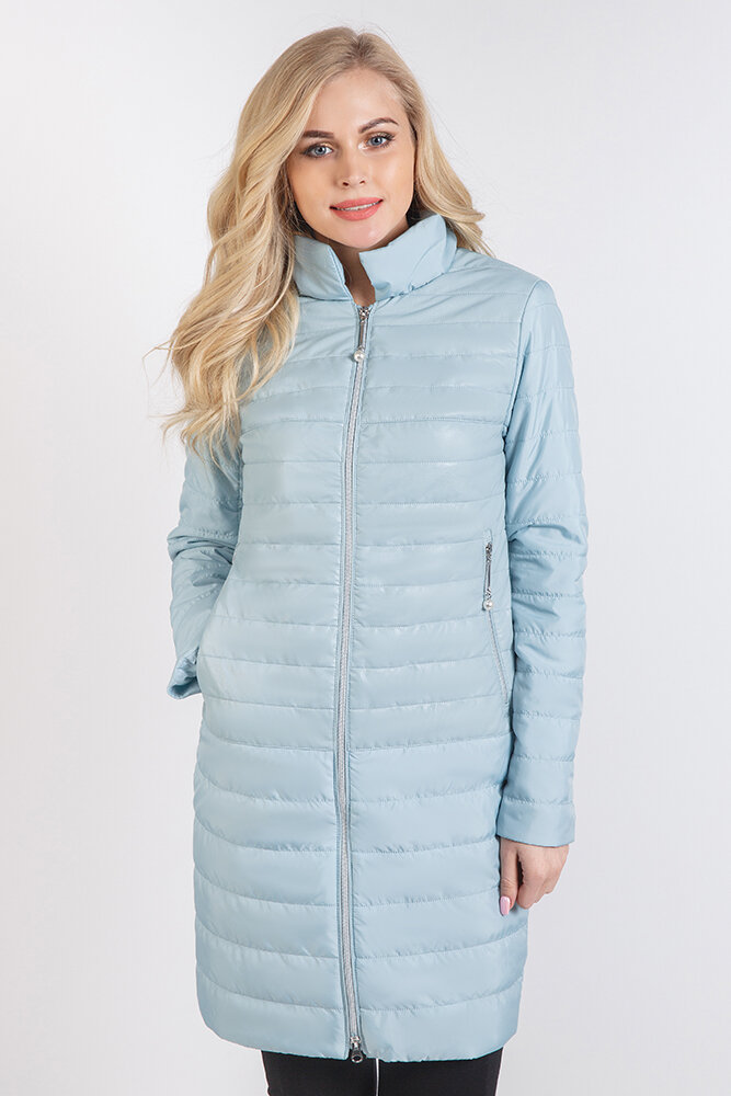 Пальто женское Snow Guard XS18-J85-3003/1 голубое 52 RU