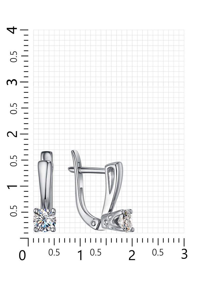Серьги из серебра с фианитом Kari Jewelry С630-1936