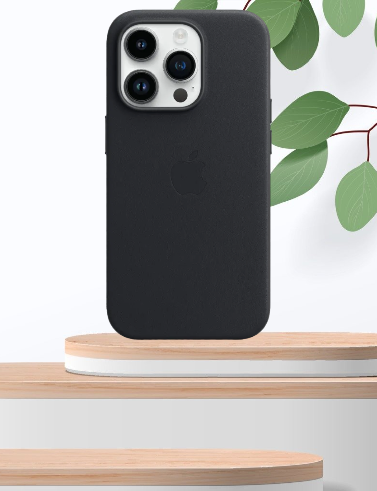 Кожанный чехол Leather Case MagSafe Apple iPhone 15 PRO MAX BLACK/ черный - купить в ИП Довыденко Алексей Иванович, цена на Мегамаркет