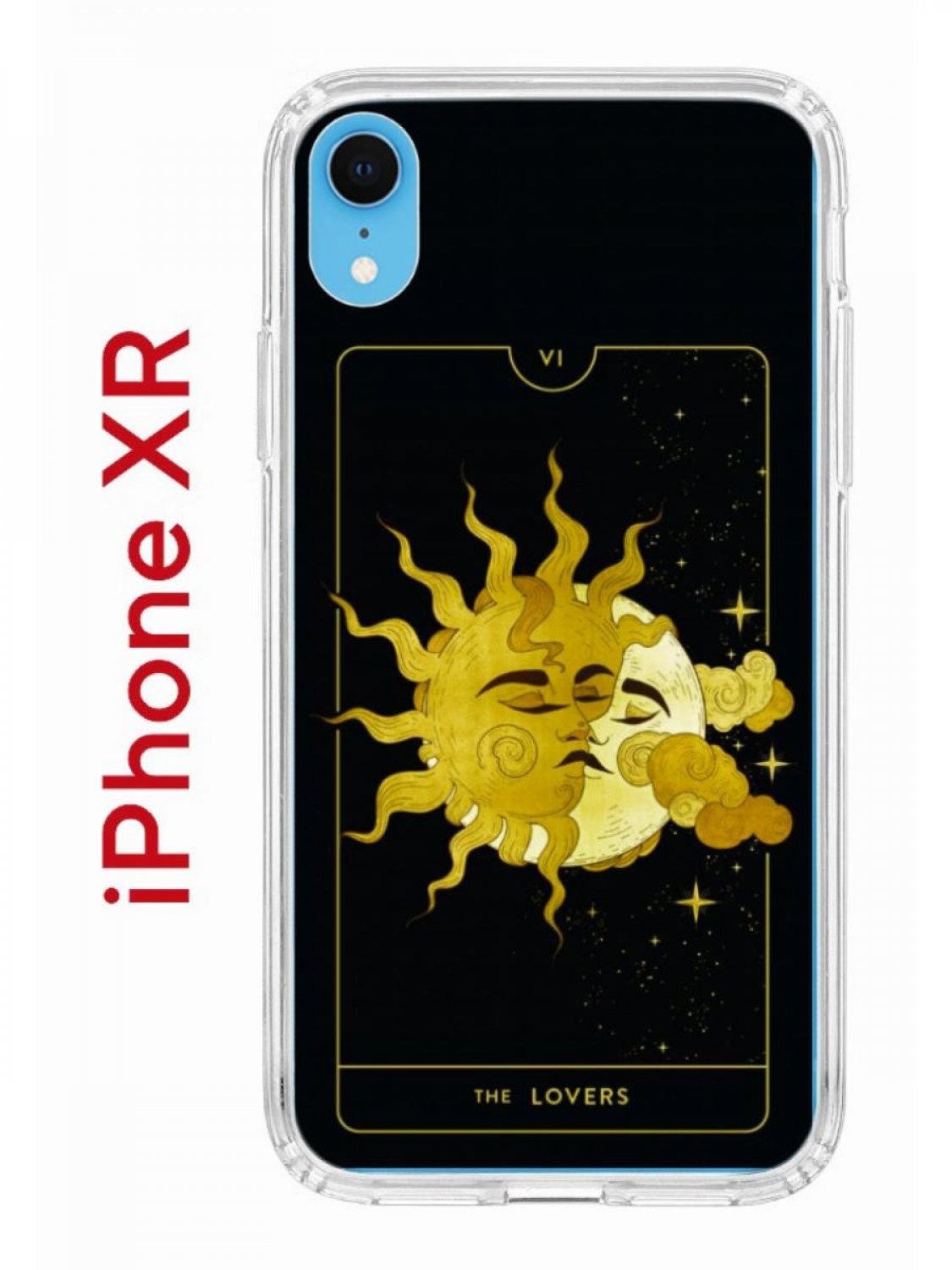 Чехол на iPhone XR с принтом Kruche Print Tarot Lovers, бампер с защитой  камеры, купить в Москве, цены в интернет-магазинах на Мегамаркет