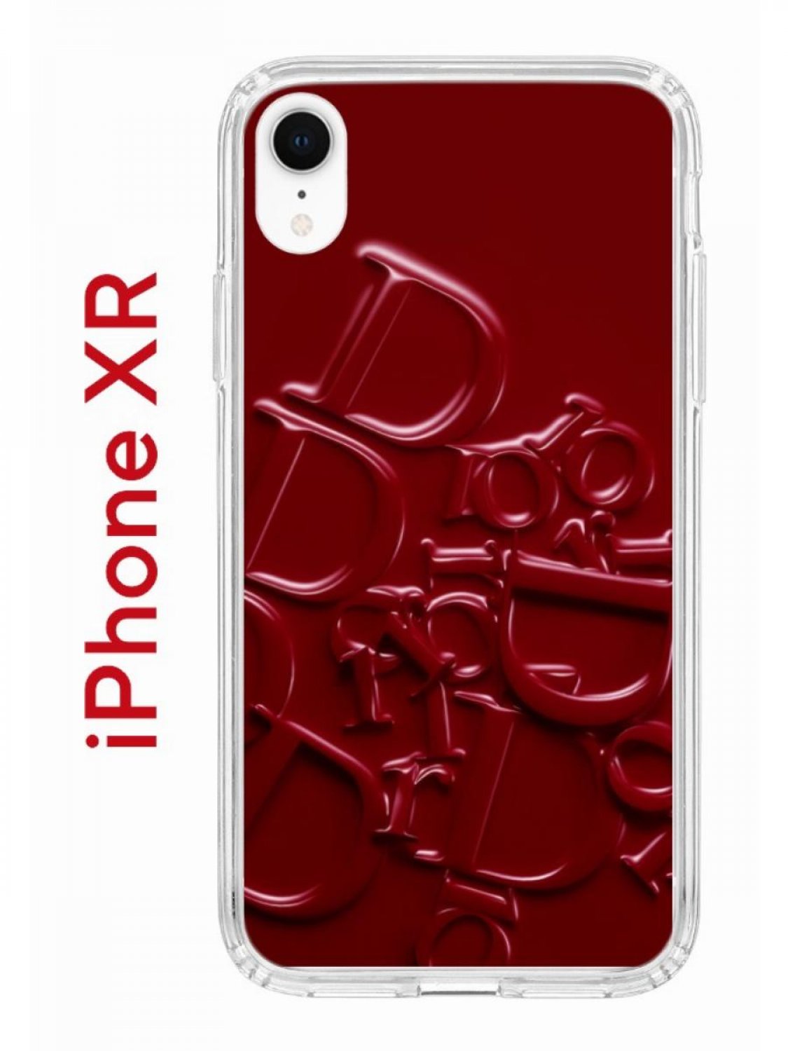 Чехол на iPhone XR с принтом Kruche Print Dior, бампер с защитой камеры,  купить в Москве, цены в интернет-магазинах на Мегамаркет