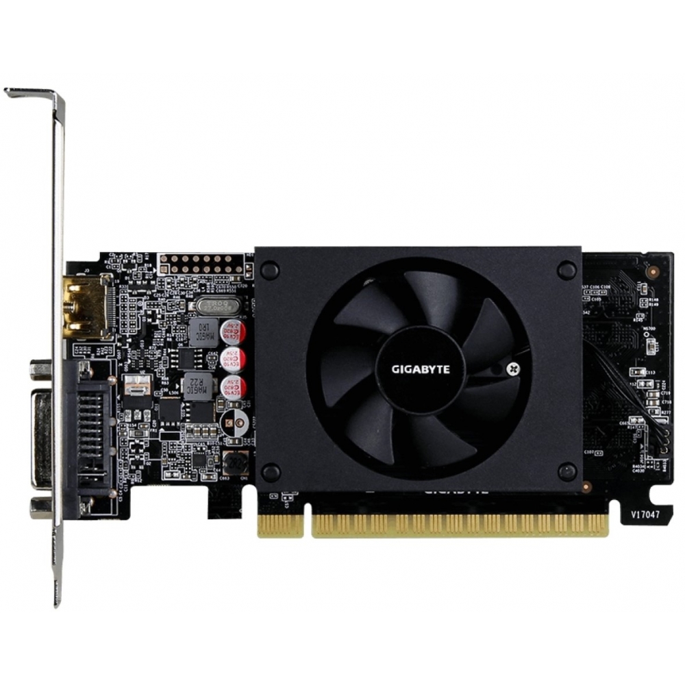 Видеокарта GIGABYTE NVIDIA GeForce GT 710 LP (GV-N710D5-2GL), купить в Москве, цены в интернет-магазинах на Мегамаркет