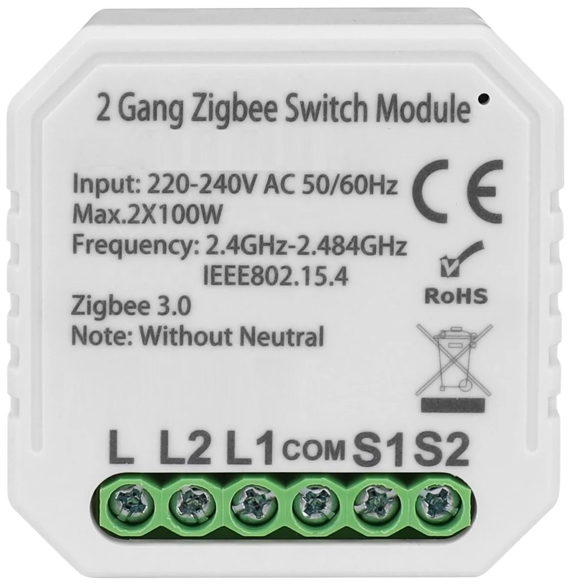 Умный ZigBee микромодуль реле двухканальный ЯСмарт Ya-ZB-S04-L купить в интернет-магазине, цены на Мегамаркет