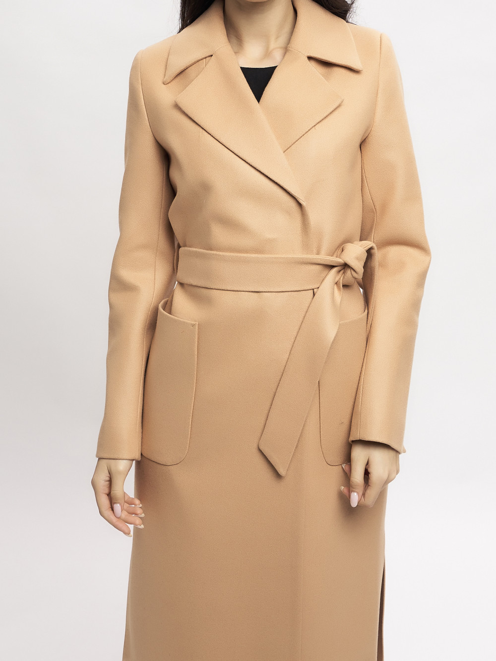 Пальто женское MTFORCE 4057 бежевое 50 RU