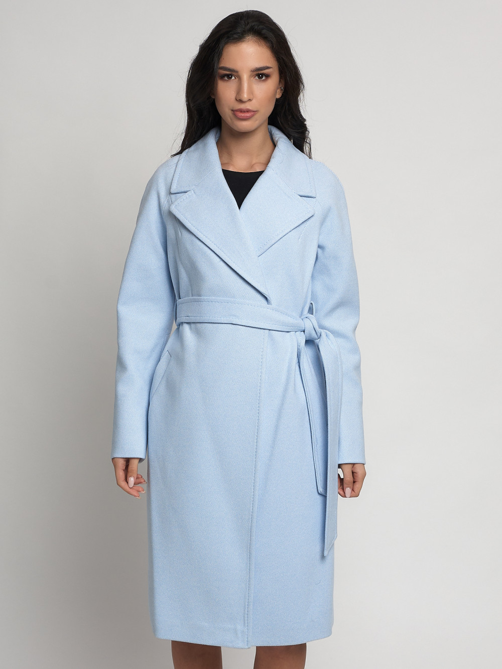Пальто женское MTFORCE 4263 голубое 46 RU
