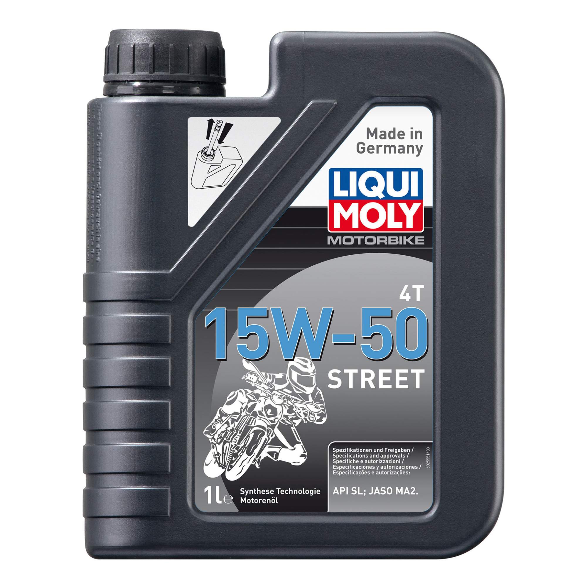 Масло Моторное (Мото) Motorbike 4T Street 15W50 1Л. Liqui Moly 2555 - купить в БИ-БИ Магазины, цена на Мегамаркет