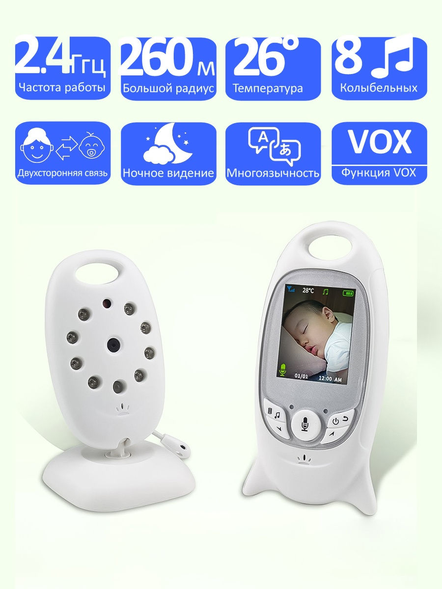 Видеоняни с аудиосвязью. Видеоняня Baby Monitor vb601. Радионяня INANNY n30.