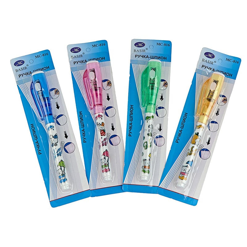 Ручка шпион c уф фонариком